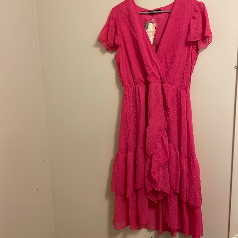 Pink midi dress brand new with tags